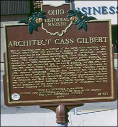 Plaque installed at site of Cass Gilbert's birthplace