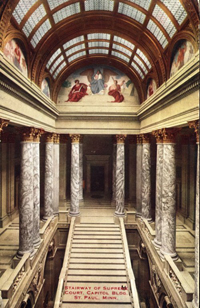 Minnesota State Capitol, stairway to State Supreme Court