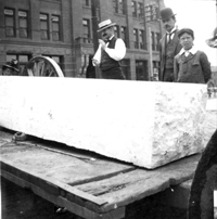 Minnesota State Capitol, white marble slab