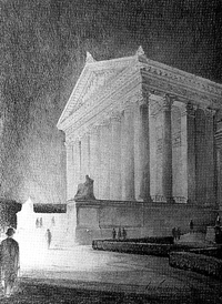 Supreme Court, Cass Gilbert sketch, courtesy, Thomas R. Blanck collection