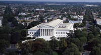 Supreme Court, view from Library of Congress, courtesy Carol Highsmith