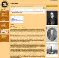 Cass Gilbert page at MHS Sequicentennial