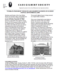 Cass Gilbert Society Newsletter