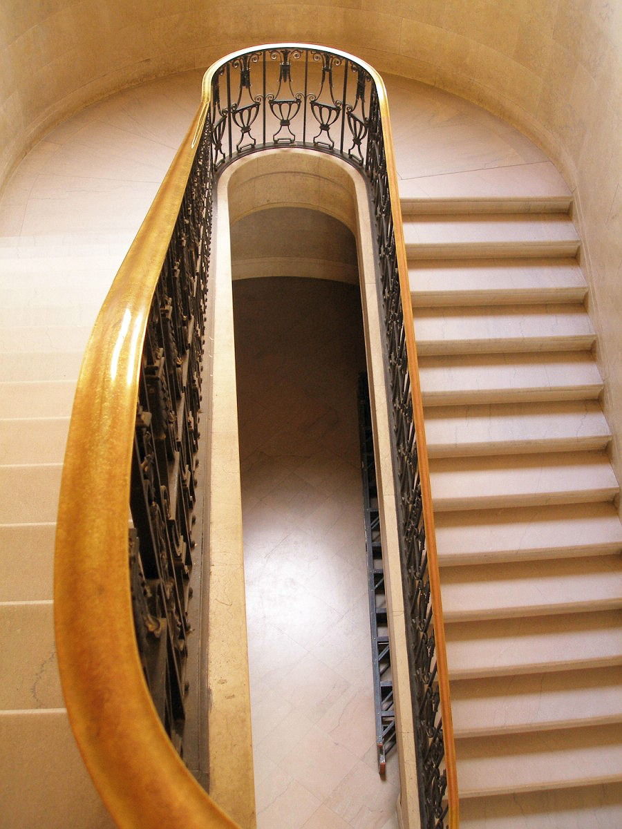 Chase Brass and Copper Building, Marble stair with ironwork