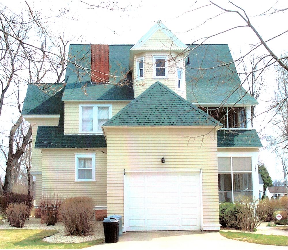 O.W. Mosher Residence, Back façade