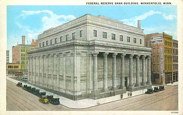 Minneapolis Federal Reserve Bank, Federal Reserve Bank, Fifth and Marquette, Minneapolis